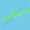 Little Cayman topographic map, elevation, terrain