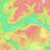Valsugana topographic map, elevation, terrain