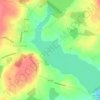 Vartry Reservoir Lower topographic map, elevation, terrain