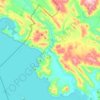 Río Huaycho topographic map, elevation, terrain