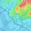 九華徑新村 Kau Wa Keng San Tsuen topographic map, elevation, relief