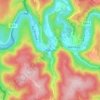 Bohan topographic map, elevation, relief