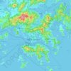 九龍 Kowloon topographic map, elevation, relief