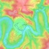 Dohan topographic map, elevation, relief