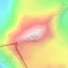 Porong Ri topographic map, elevation, relief