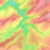 Pont de Bonne topographic map, elevation, relief