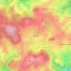 Ortho topographic map, elevation, relief