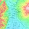 Taiyuan topographic map, elevation, relief