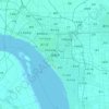 南通市 topographic map, elevation, relief