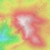 Monte Terminio topographic map, elevation, relief