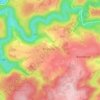 Engreux topographic map, elevation, relief