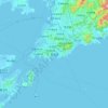 青岛市 topographic map, elevation, relief