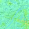 武汉市 topographic map, elevation, relief