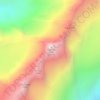 Neptune Peak topographic map, elevation, relief