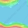 Nordfjord topographic map, elevation, relief