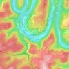 Poupehan topographic map, elevation, relief
