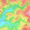 Chôdes topographic map, elevation, relief