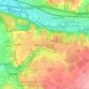 Berg en Terblijt topographic map, elevation, relief