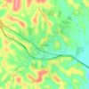 Warragul topographic map, elevation, relief