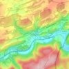 Treignes topographic map, elevation, relief