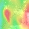 Fly topographic map, elevation, relief