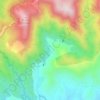 Santu Barzolu topographic map, elevation, relief