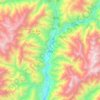 Chitral topographic map, elevation, relief