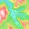 Oppland topographic map, elevation, relief
