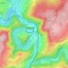 Petit Coo topographic map, elevation, relief