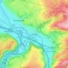 Chênée topographic map, elevation, relief