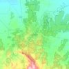 Bendigo topographic map, elevation, relief