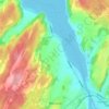 Rostad topographic map, elevation, relief