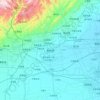 焦作市 topographic map, elevation, relief