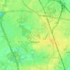 Edegem topographic map, elevation, relief