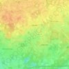 Malle topographic map, elevation, relief