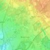 Brasschaat topographic map, elevation, relief