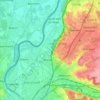Meerssen topographic map, elevation, relief
