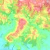 Pakenham Upper topographic map, elevation, relief