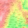 嫩江 topographic map, elevation, relief