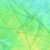 Mortsel topographic map, elevation, relief