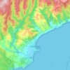 Apollo Bay topographic map, elevation, relief