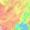 内蒙古自治区 topographic map, elevation, relief