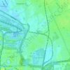 Ekeren topographic map, elevation, relief