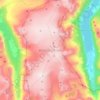 Myklebustbreen topographic map, elevation, relief