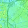 Merksem topographic map, elevation, relief