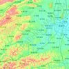Taoyuan County topographic map, elevation, relief