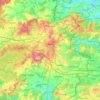 Aarlen topographic map, elevation, relief