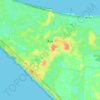 Rye topographic map, elevation, relief