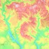 Seui topographic map, elevation, relief
