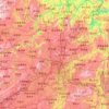 Guiyang City topographic map, elevation, relief